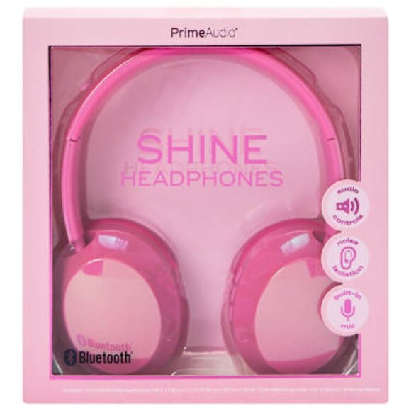 PrimeAudio Shine Bluetooth HeadphonesWireless, Mic, Noise Isolation, New